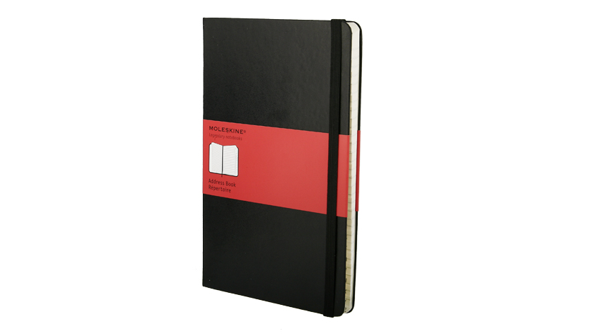 Moleskine Adressbuch Large Hardcover Schwarz, liniert von Moleskine