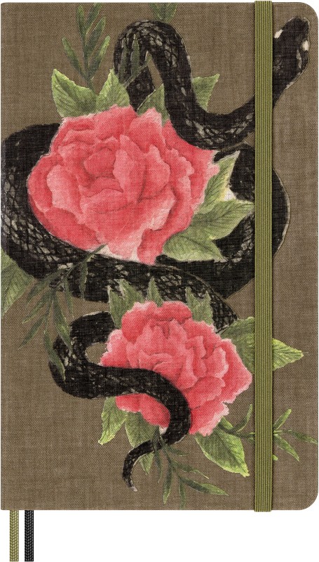Moleskine Notizbuch Jahr der Schlange Large Hardcover Rosen liniert - Limited Edition von Moleskine