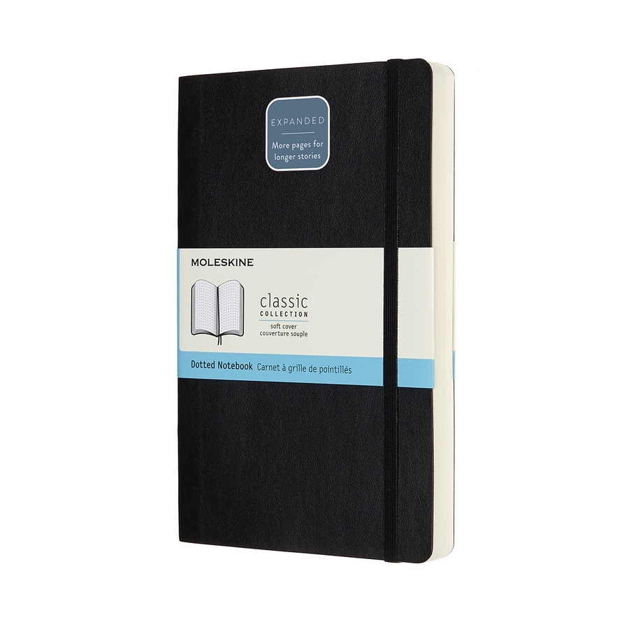 Moleskine Notizbuch Klassik Large Expanded Softcover Schwarz, punktkariert Moleskine Notizbuch Klassik Large Expanded Softcover Schwarz, punktkariert von Moleskine