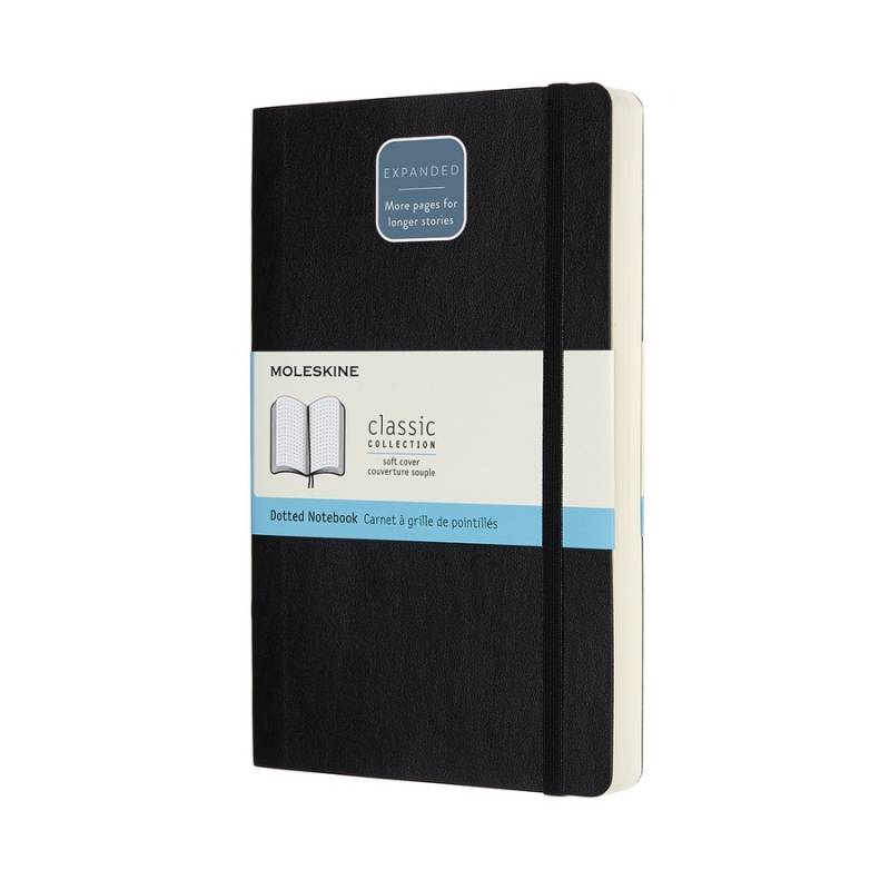 Moleskine Notizbuch Klassik Large Expanded Softcover Schwarz, punktkariert Moleskine Notizbuch Klassik Large Expanded Softcover Schwarz, punktkariert von Moleskine