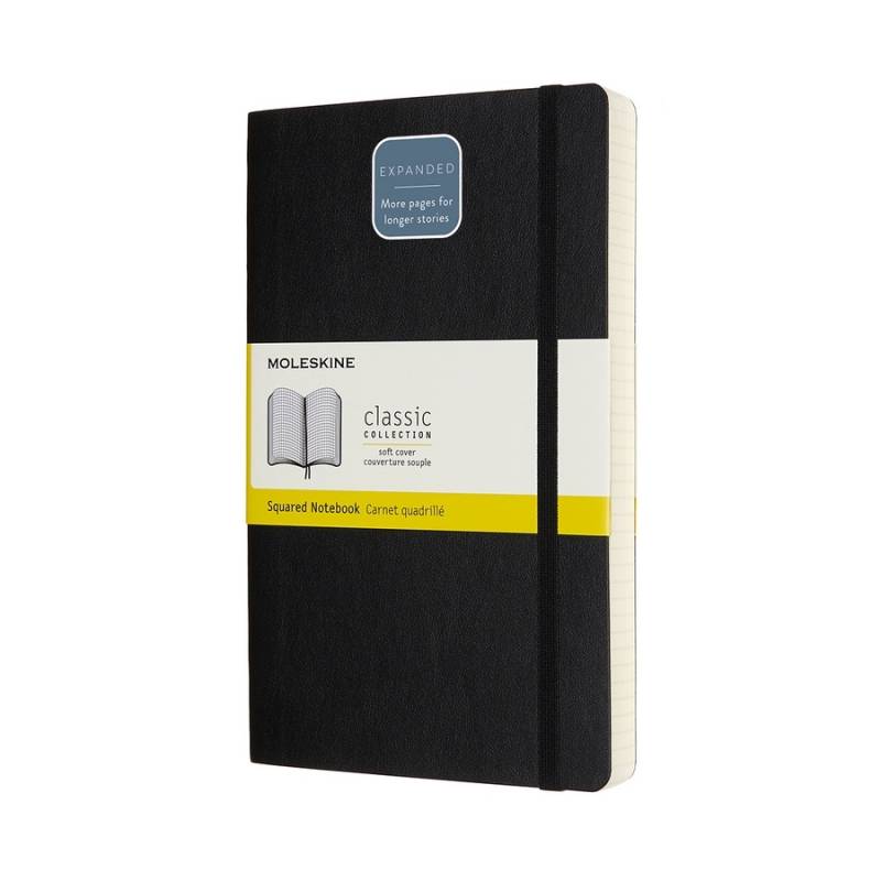 Moleskine Notizbuch Klassik Large Expanded Softcover Schwarz von Moleskine