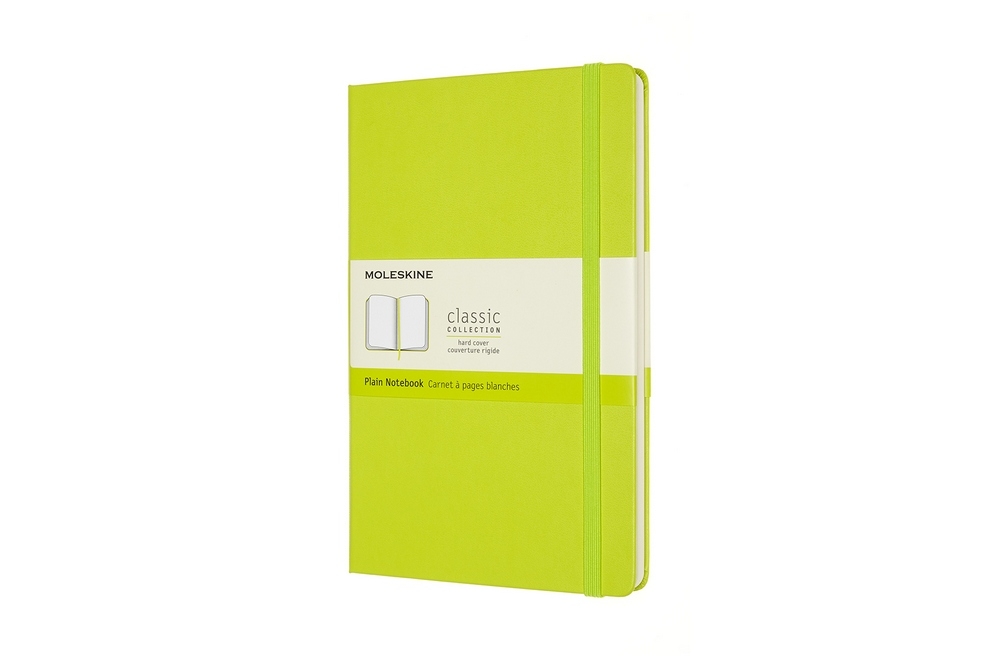 Moleskine Notizbuch Klassik Large Hardcover Limettengrün, blanko von Moleskine