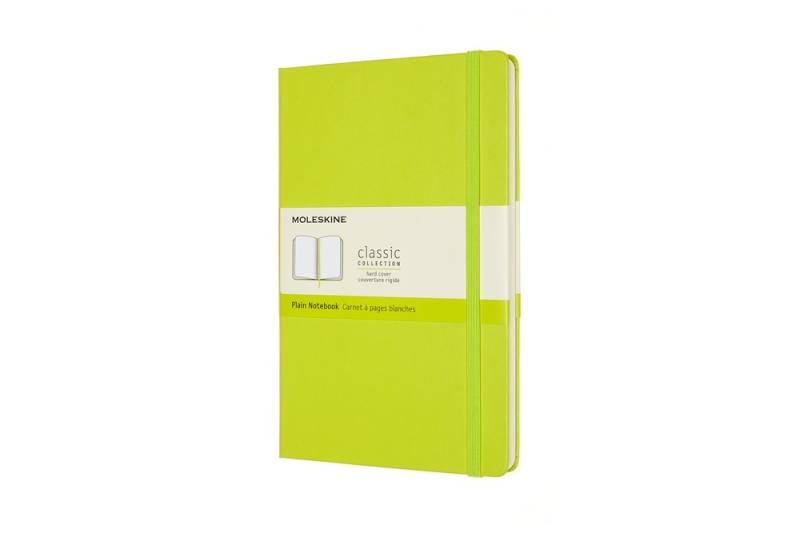 Moleskine Notizbuch Klassik Large Hardcover Limettengrün, blanko von Moleskine