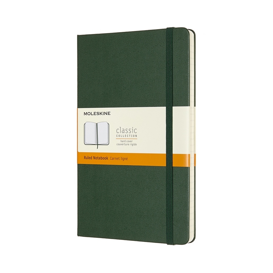 Moleskine Notizbuch Klassik Large Hardcover Myrtengrün, liniert von Moleskine