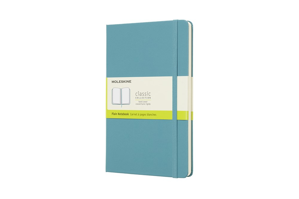 Moleskine Notizbuch Klassik Large Hardcover Riff Blau, blanko von Moleskine