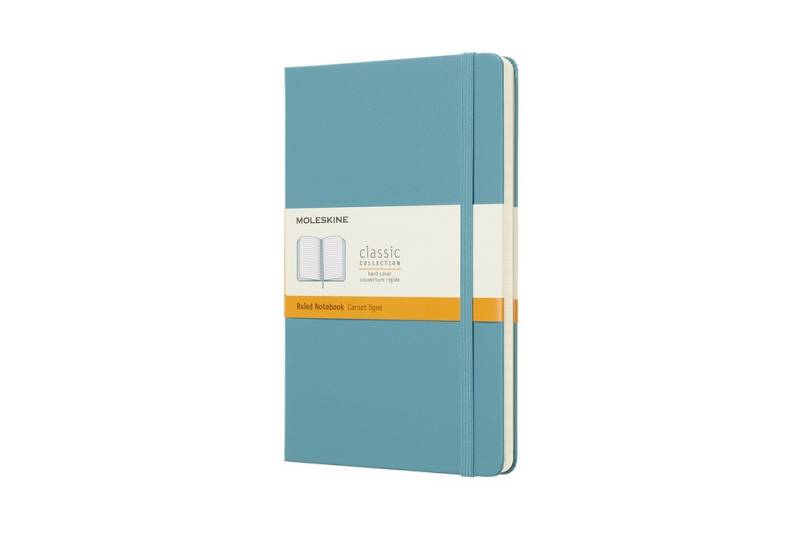 Moleskine Notizbuch Klassik Large Hardcover Riff Blau, liniert von Moleskine