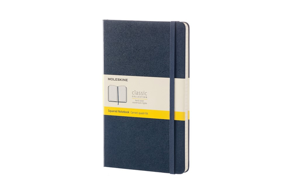 Moleskine Notizbuch Klassik Large Hardcover Saphir, kariert von Moleskine