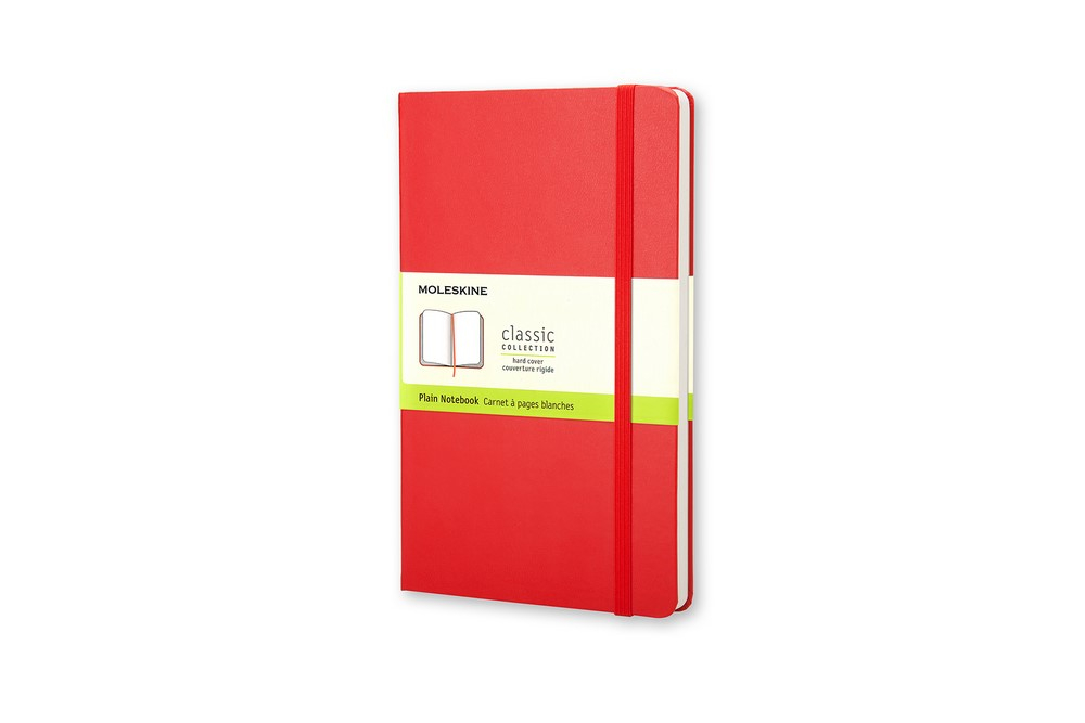 Moleskine Notizbuch Klassik Large Hardcover Scharlachrot, blanko von Moleskine