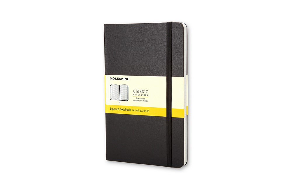 Moleskine Notizbuch Klassik Large Hardcover schwarz, kariert von Moleskine