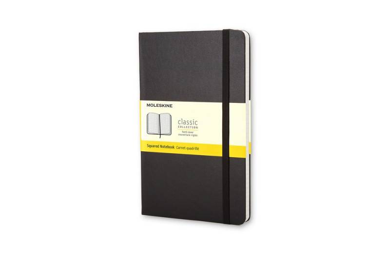 Moleskine Notizbuch Klassik Large Hardcover schwarz, kariert von Moleskine
