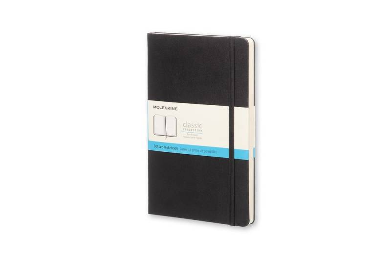 Moleskine Notizbuch Klassik Large Hardcover schwarz, punktkariert von Moleskine