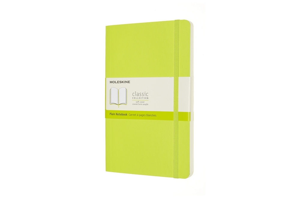 Moleskine Notizbuch Klassik Large Softcover Limettengrün, blanko von Moleskine