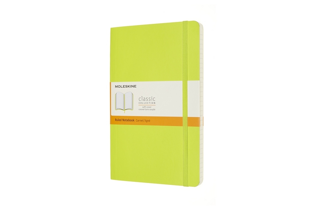 Moleskine Notizbuch Klassik Large Softcover Limettengrün, liniert von Moleskine