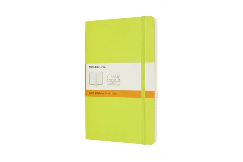 Moleskine Notizbuch Klassik Large Softcover Limettengrün, liniert von Moleskine