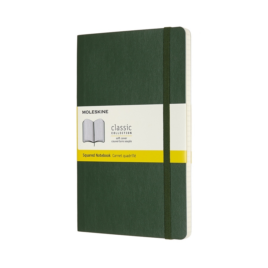 Moleskine Notizbuch Klassik Large Softcover Myrtengrün, kariert Moleskine Notizbuch Klassik Large Softcover Myrtengrün, kariert von Moleskine