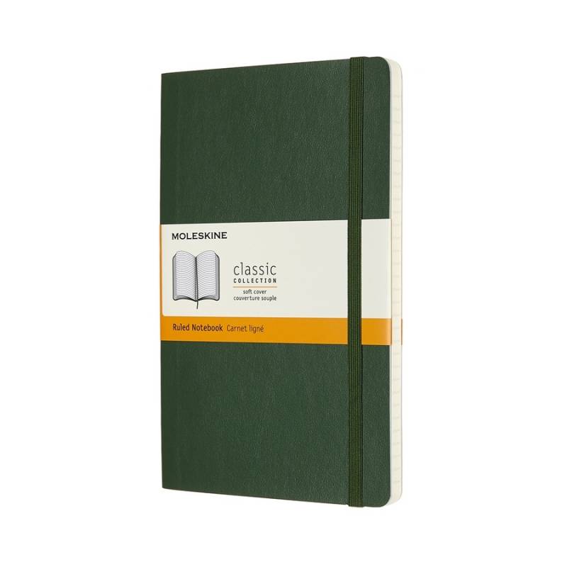 Moleskine Notizbuch Klassik Large Softcover Myrtengrün, liniert von Moleskine