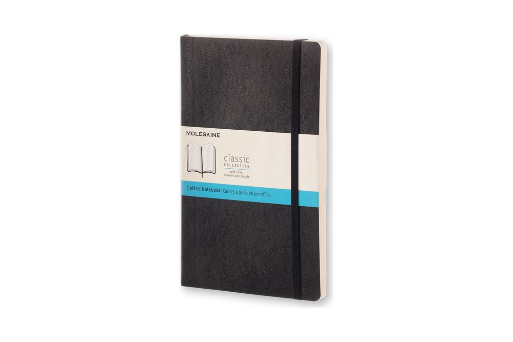 Moleskine Notizbuch Klassik Large Softcover schwarz, punktkariert von Moleskine