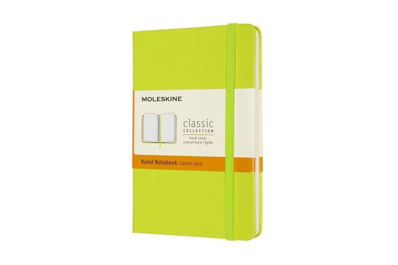 Moleskine Notizbuch Klassik Pocket Hardcover Limettengrün, liniert von Moleskine