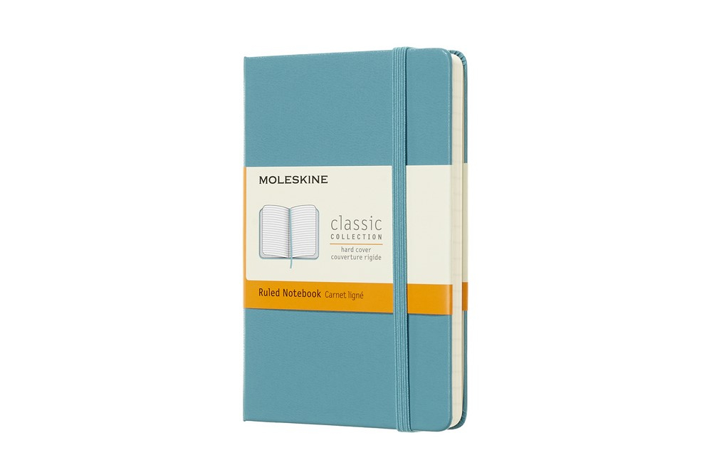 Moleskine Notizbuch Klassik Pocket Hardcover Riff Blau, liniert von Moleskine