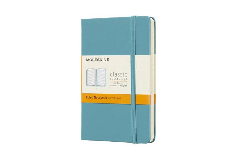 Moleskine Notizbuch Klassik Pocket Hardcover Riff Blau, liniert von Moleskine
