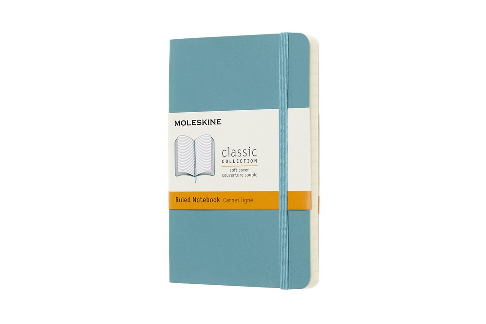 Moleskine Notizbuch Klassik Pocket Softcover Riff Blau, liniert von Moleskine