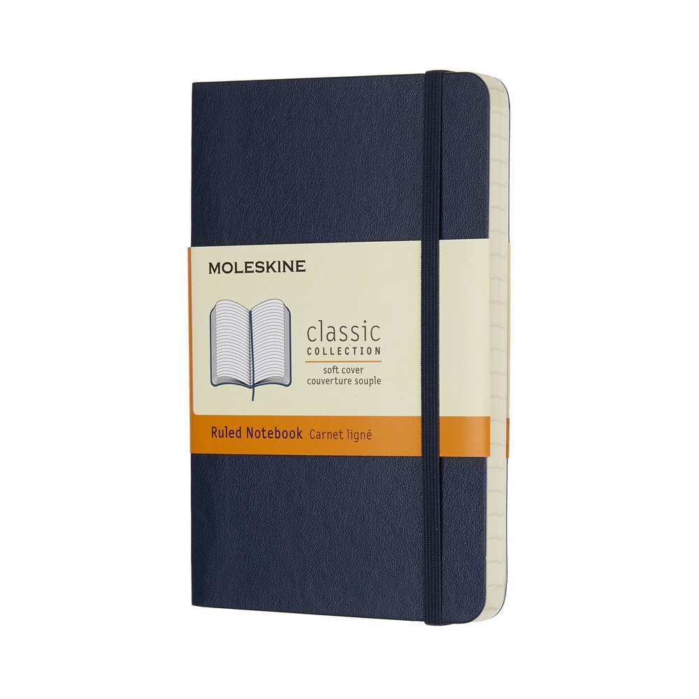 Moleskine Notizbuch Klassik Pocket Softcover Saphir, liniert von Moleskine