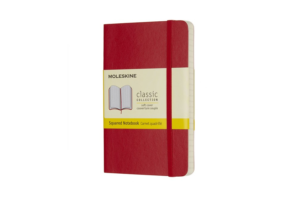 Moleskine Notizbuch Klassik Pocket Softcover Scharlachrot, liniert von Moleskine
