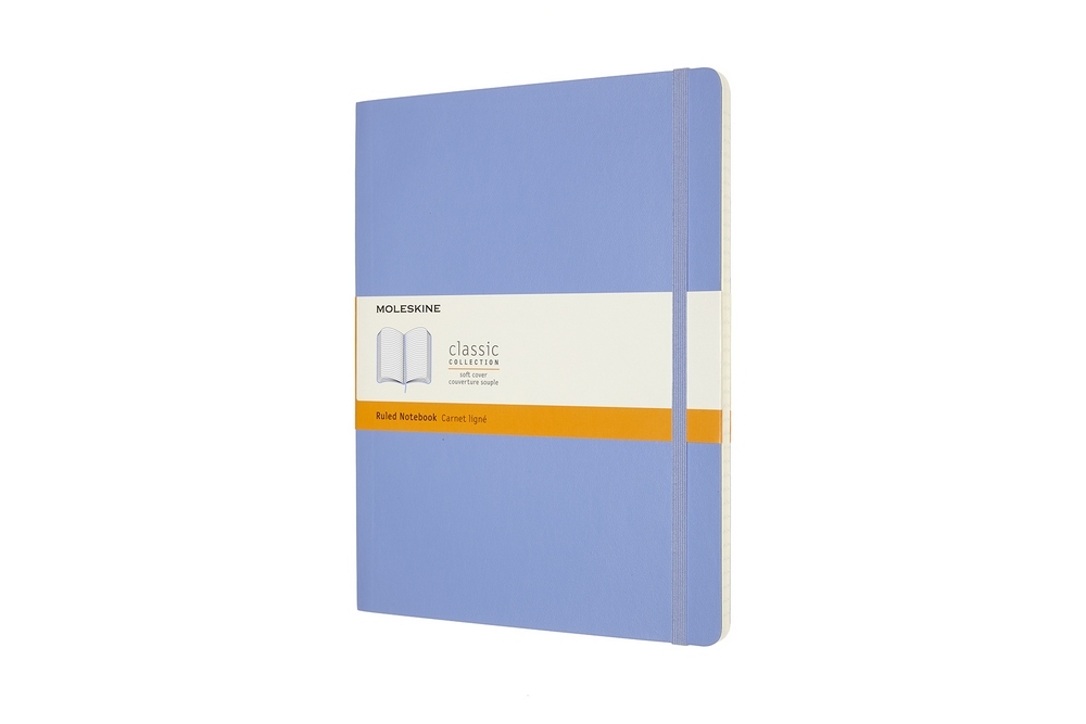 Moleskine Notizbuch Klassik XL Softcover Hortensienblau, liniert von Moleskine