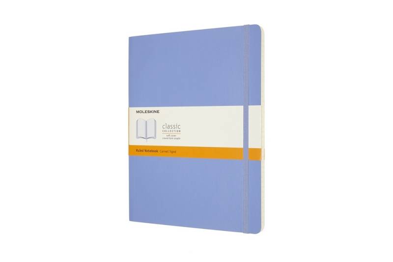 Moleskine Notizbuch Klassik XL Softcover Hortensienblau, liniert von Moleskine