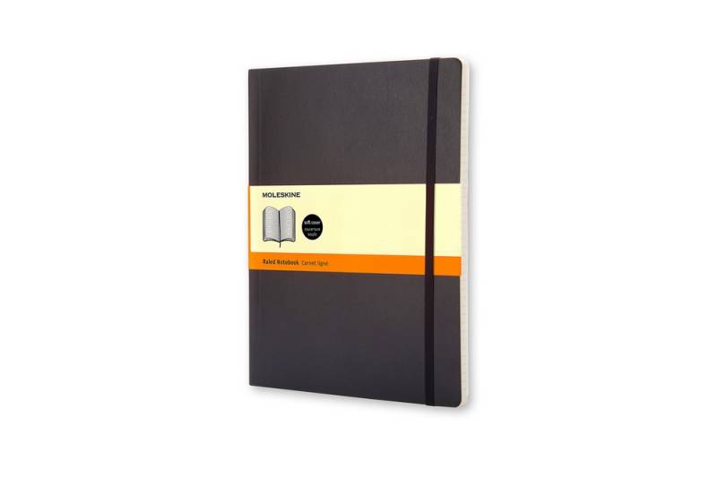 Moleskine Notizbuch Klassik XL Softcover schwarz, liniert von Moleskine
