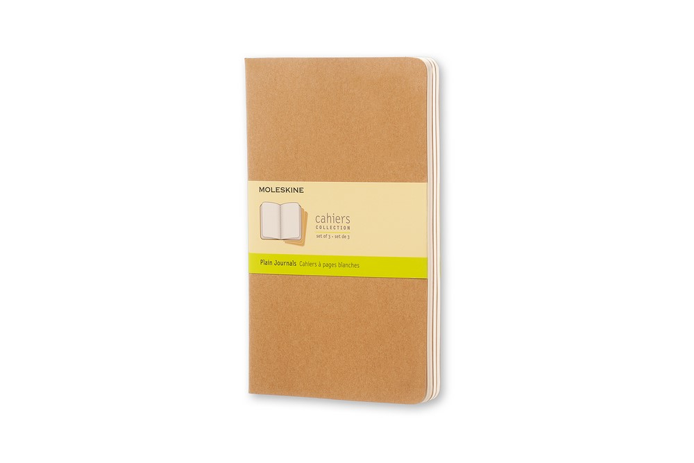Moleskine Notizheft Cahier Large Softcover 3er Set Packpapierbraun, blanko Moleskine Notizheft Cahier Large Softcover 3er Set Packpapierbraun, blanko von Moleskine