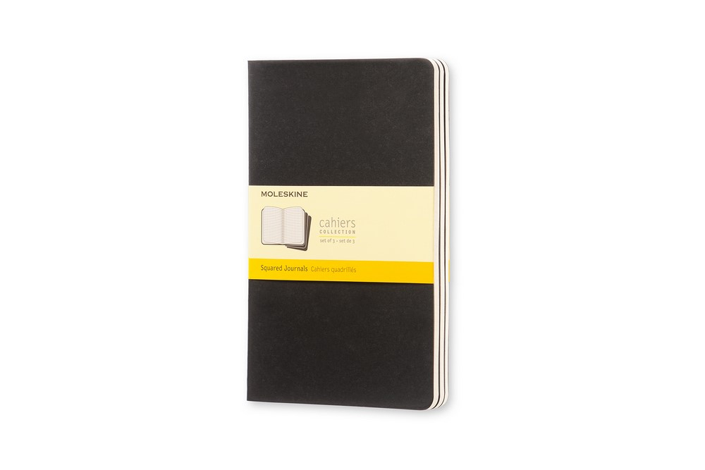 Moleskine Notizheft Cahier Large Softcover 3er Set Schwarz, kariert Moleskine Notizheft Cahier Large Softcover 3er Set Schwarz, kariert von Moleskine