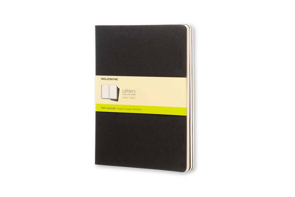Moleskine Notizheft Cahier XL Softcover 3er Set Schwarz, blanko Moleskine Notizheft Cahier XL Softcover 3er Set Schwarz, blanko von Moleskine