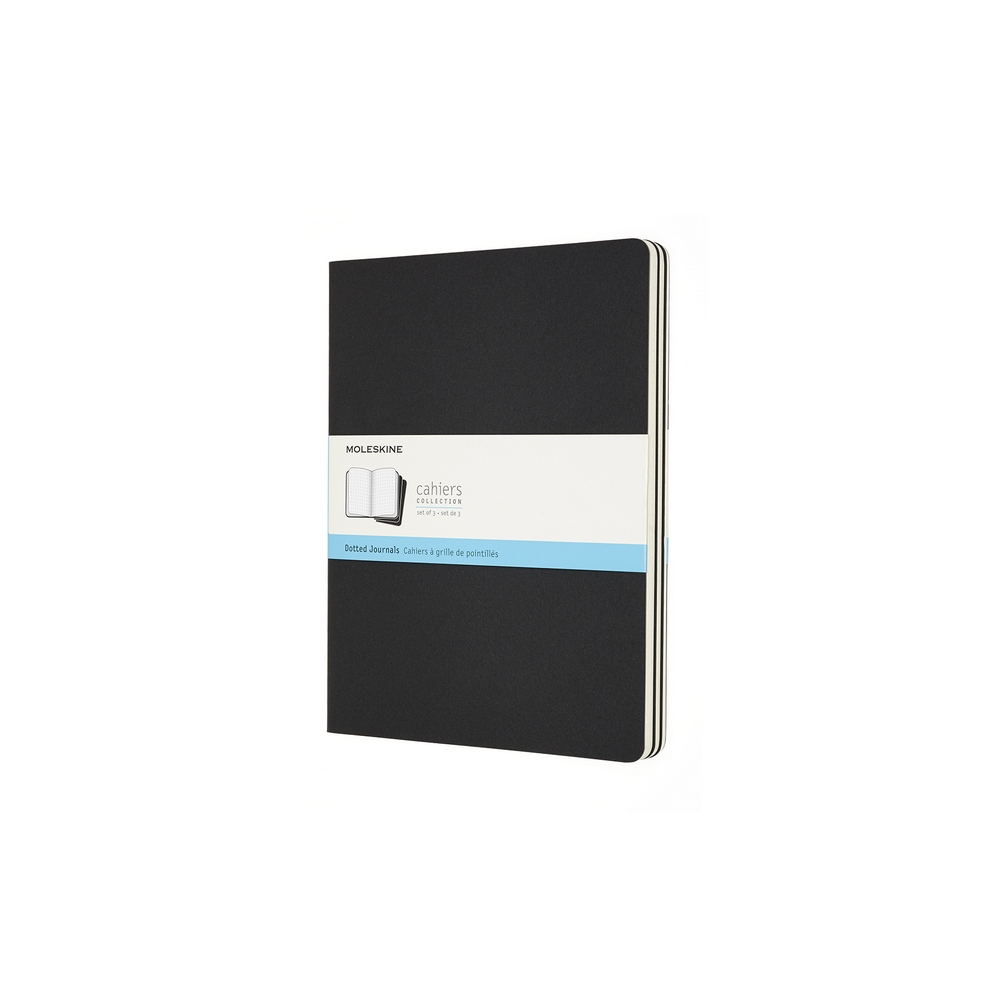 Moleskine Notizheft Cahier XL Softcover 3er Set Schwarz, punktkariert Moleskine Notizheft Cahier XL Softcover 3er Set Schwarz, punktkariert von Moleskine