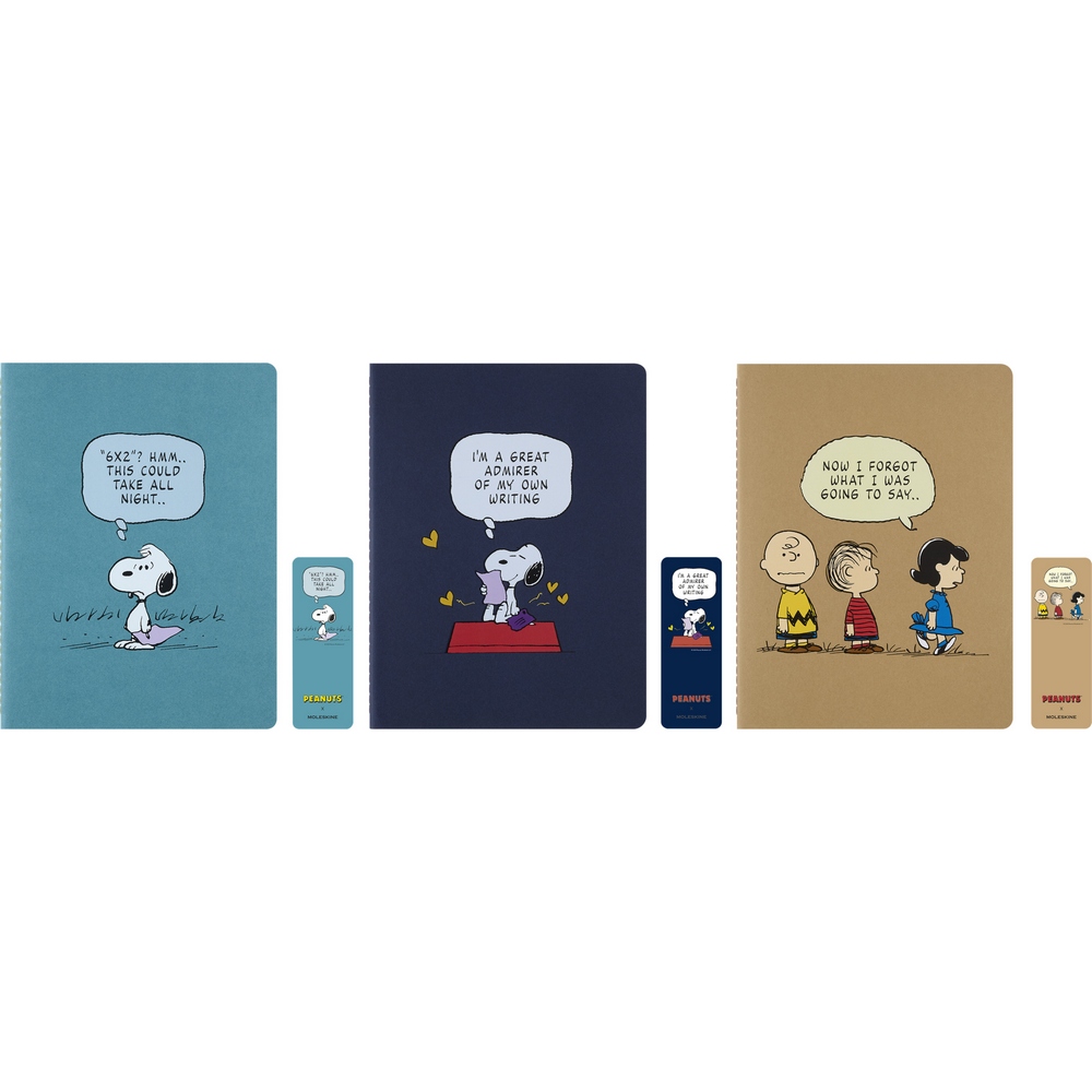 Moleskine Notizheft Peanuts Cahier XL Softcover 3er Set liniert  - Peanuts Limited Edition von Moleskine