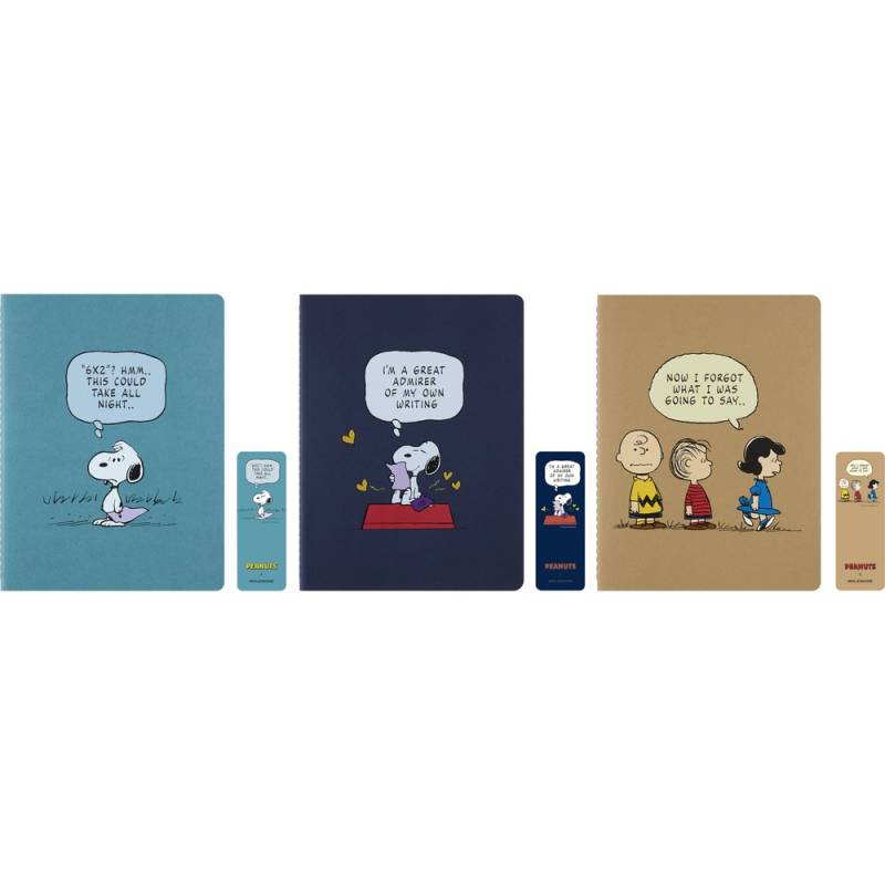 Moleskine Notizheft Peanuts Cahier XL Softcover 3er Set liniert  - Peanuts Limited Edition von Moleskine