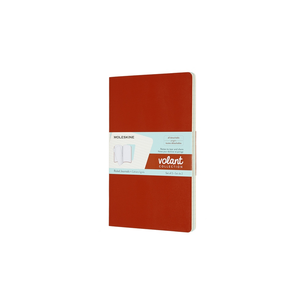 Moleskine Notizheft Volant Large Softcover 2er Set Rot/Blau, liniert Moleskine Notizheft Volant Large Softcover 2er Set Rot/Blau, liniert von Moleskine