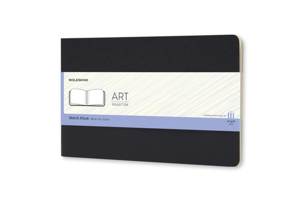 Moleskine Skizzenbuch Art Collection Large Querformat Softcover schwarz von Moleskine