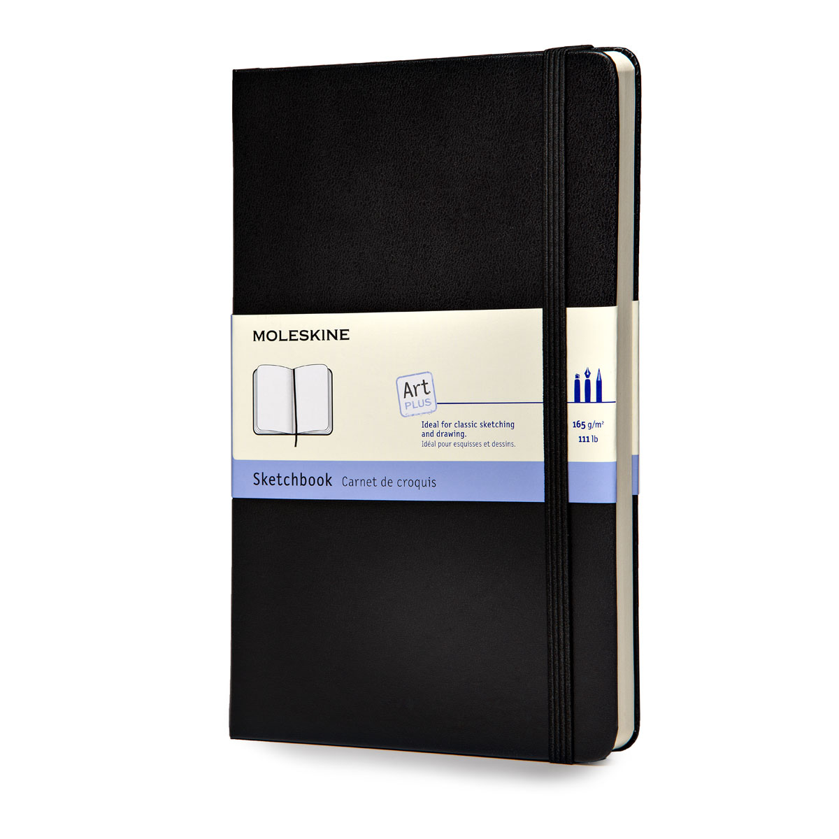 Moleskine Skizzenbuch Large Hardcover schwarz, blanko von Moleskine