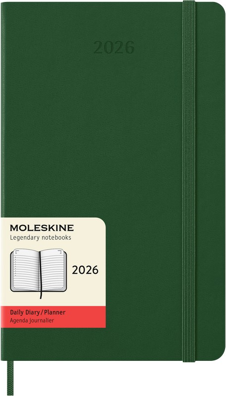 Moleskine Tageskalender 2026 Klassik 1 Tag auf 1 Seite Large Hardcover Myrtengrün Moleskine Tageskalender 2026 Klassik 1 Tag auf 1 Seite Large Hardcover Myrtengrün von Moleskine
