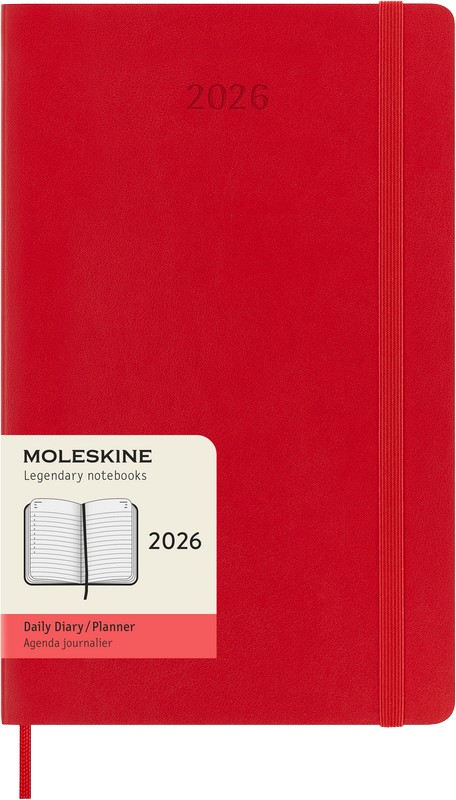 Moleskine Tageskalender 2026 Klassik 1 Tag auf 1 Seite Large Softcover Scharlachrot Moleskine Tageskalender 2026 Klassik 1 Tag auf 1 Seite Large Softcover Scharlachrot von Moleskine