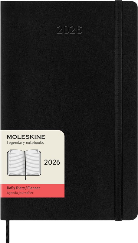 Moleskine Tageskalender 2026 Klassik 1 Tag auf 1 Seite Large Softcover Schwarz Moleskine Tageskalender 2026 Klassik 1 Tag auf 1 Seite Large Softcover Schwarz von Moleskine