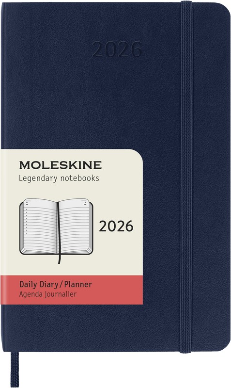 Moleskine Tageskalender 2026 Klassik 1 Tag auf 1 Seite Pocket Softcover Saphir Moleskine Tageskalender 2026 Klassik 1 Tag auf 1 Seite Pocket Softcover Saphir von Moleskine