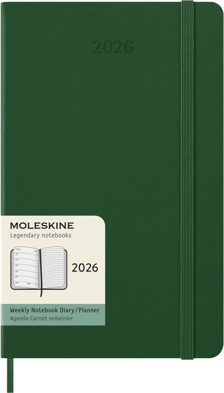 Moleskine Wochen-Notizkalender 2026 Klassik 1 Woche auf 1 Seite Large Hardcover Myrtengrün Moleskine Wochen-Notizkalender 2026 Klassik 1 Woche auf 1 Seite Large Hardcover Myrtengrün von Moleskine