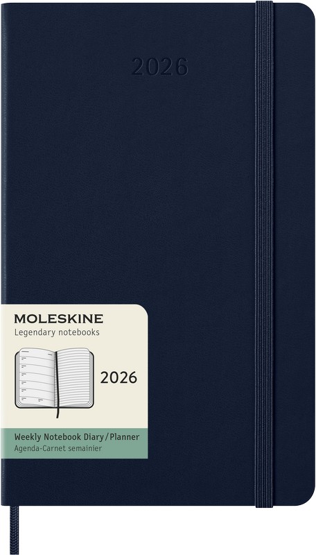 Moleskine Wochen-Notizkalender 2026 Klassik 1 Woche auf 1 Seite Large Hardcover Saphir Moleskine Wochen-Notizkalender 2026 Klassik 1 Woche auf 1 Seite Large Hardcover Saphir von Moleskine