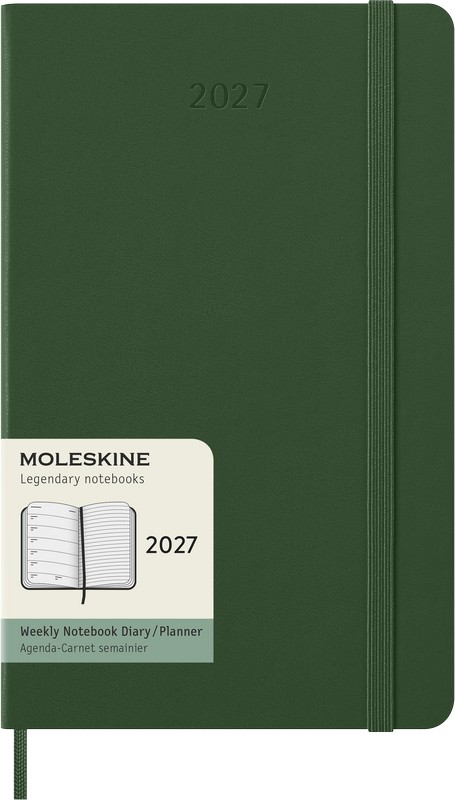 Moleskine Wochen-Notizkalender 2027 Klassik 1 Woche auf 1 Seite Large Hardcover Myrtengrün Moleskine Wochen-Notizkalender 2027 Klassik 1 Woche auf 1 Seite Large Hardcover Myrtengrün von Moleskine