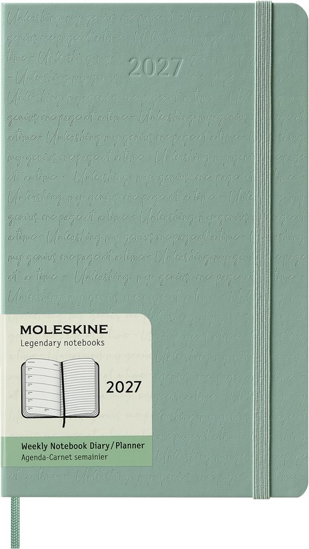 Moleskine Wochen-Notizkalender 2027 Klassik 1 Woche auf 1 Seite Large Hardcover Salbeigrün Moleskine Wochen-Notizkalender 2027 Klassik 1 Woche auf 1 Seite Large Hardcover Salbeigrün von Moleskine