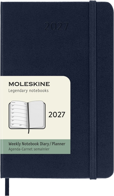 Moleskine Wochen-Notizkalender 2027 Klassik 1 Woche auf 1 Seite Pocket Hardcover Saphir Moleskine Wochen-Notizkalender 2027 Klassik 1 Woche auf 1 Seite Pocket Hardcover Saphir von Moleskine
