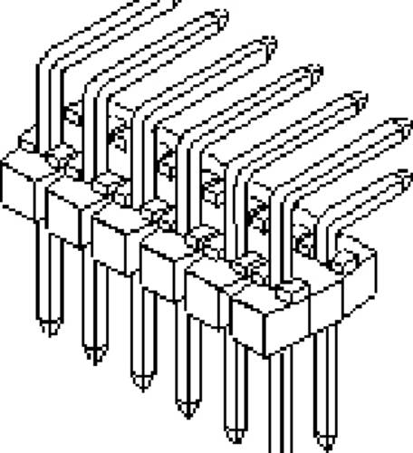 Molex Stiftleiste (Standard) Anzahl Reihen: 2 901220768 Tray von Molex