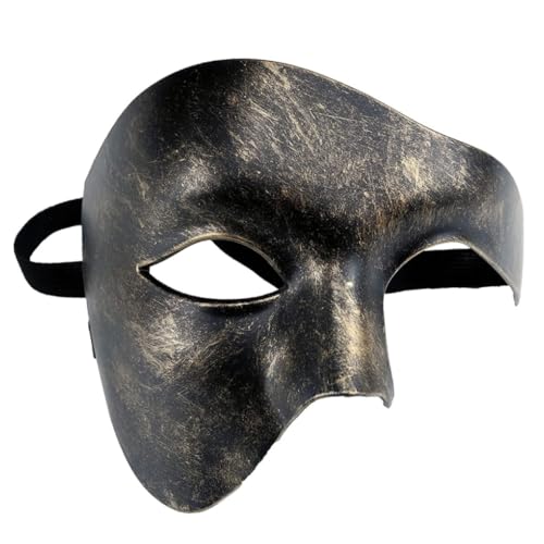 Moligin Masken Maskerade Masken Schwarz -Gold -Party Masken Prom Ball Masken für venezianische Kostüme von Moligin